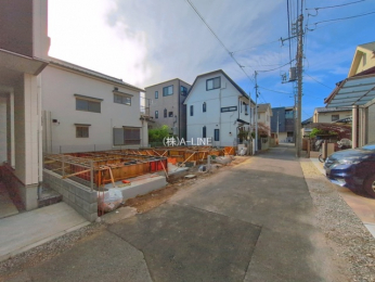 �O�ʓ��H�܂ތ��n�ʐ^�@-