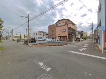 �O�ʓ��H�܂ތ��n�ʐ^�@-