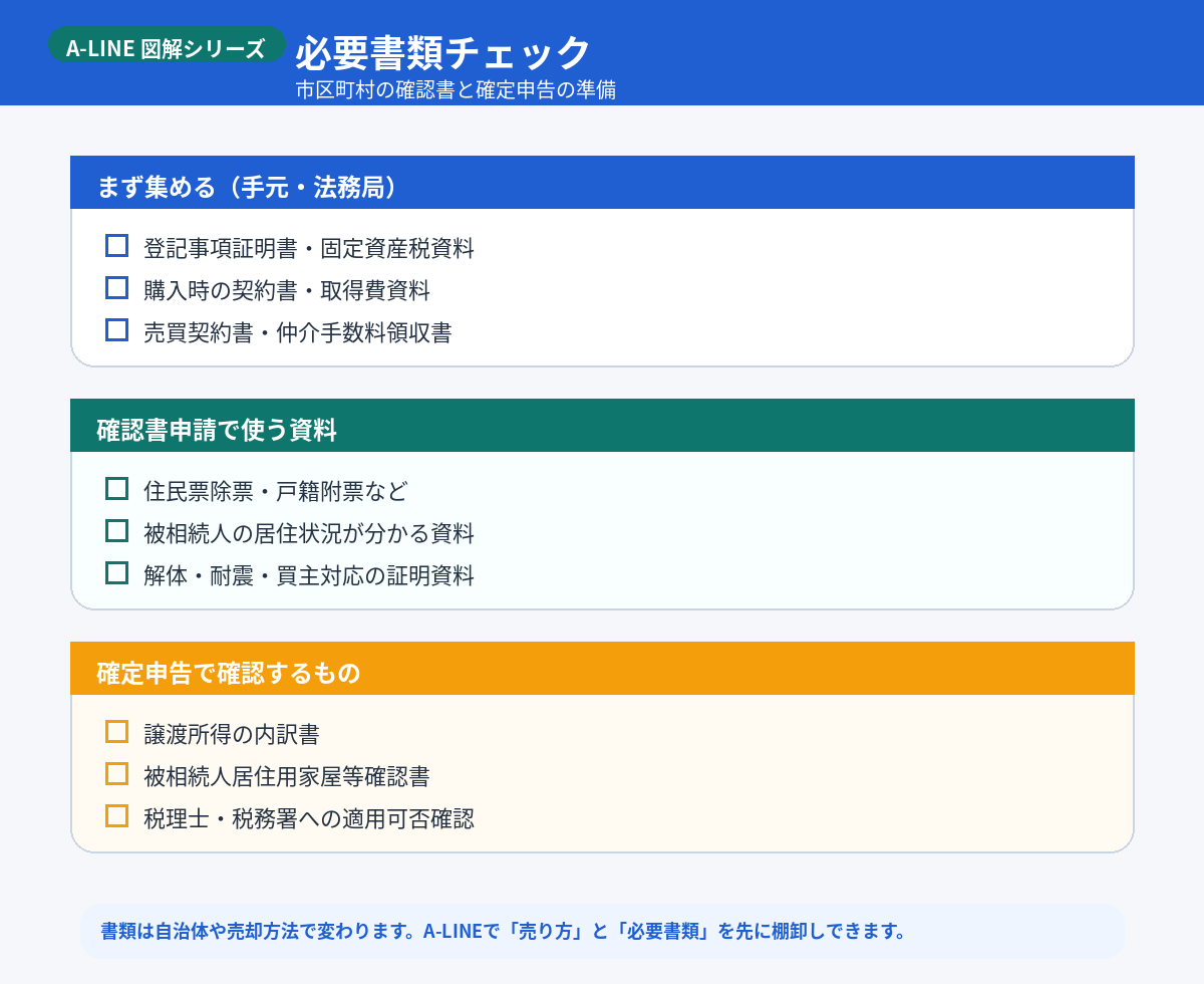 必要書類チェック