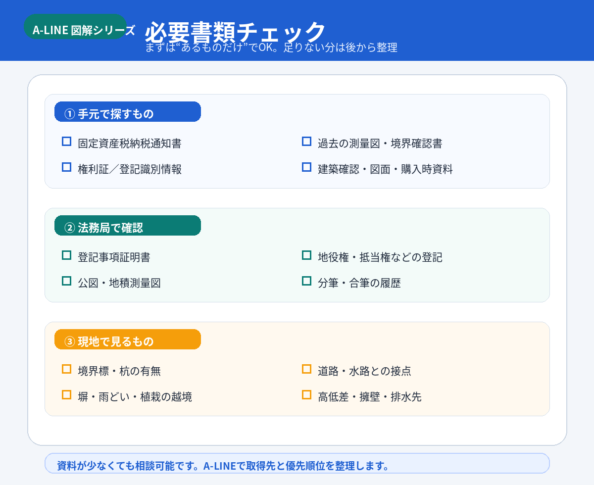 必要書類チェック