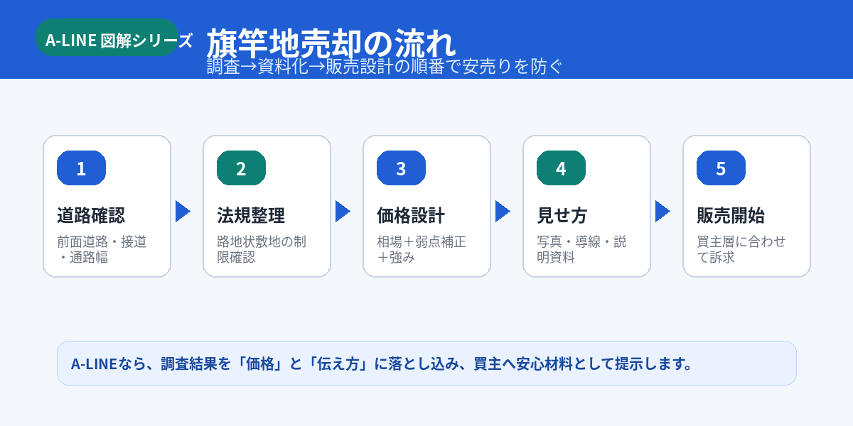 旗竿地売却の流れ