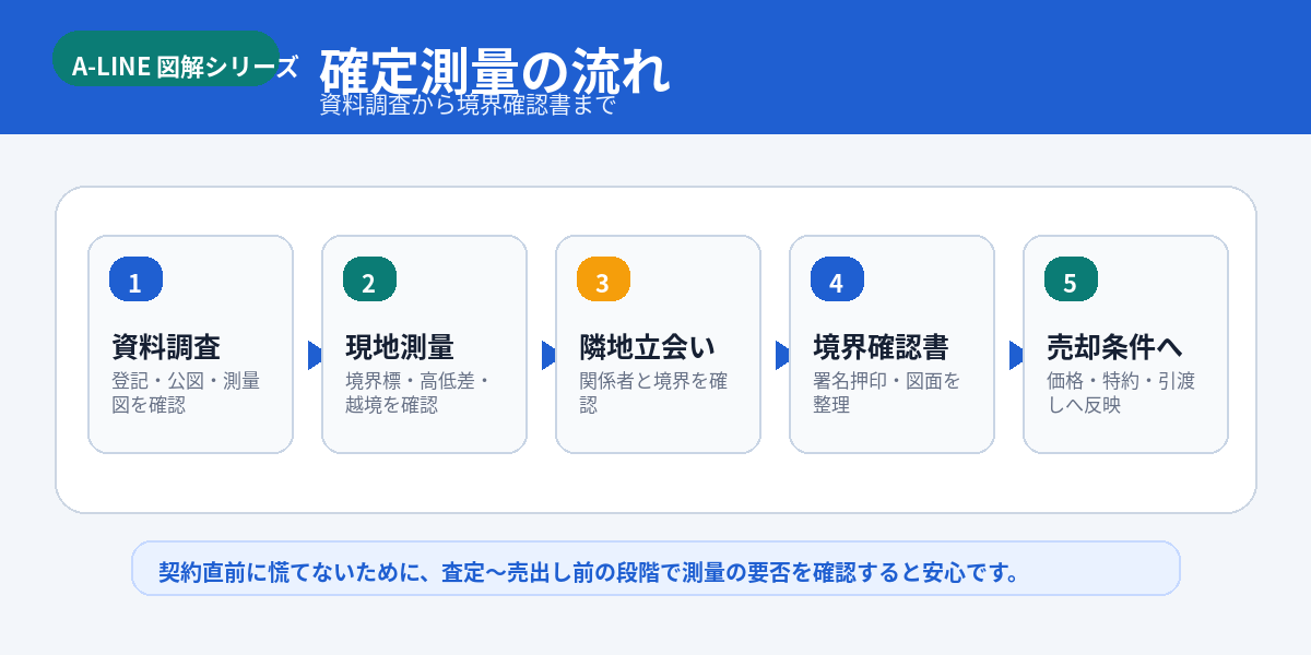 確定測量〜売却までの流れ
