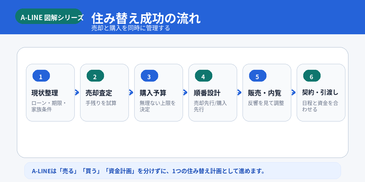住み替え成功の流れ
