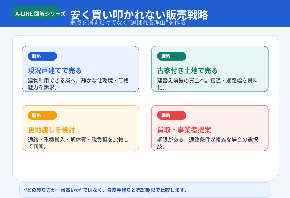 安く買い叩かれない販売戦略