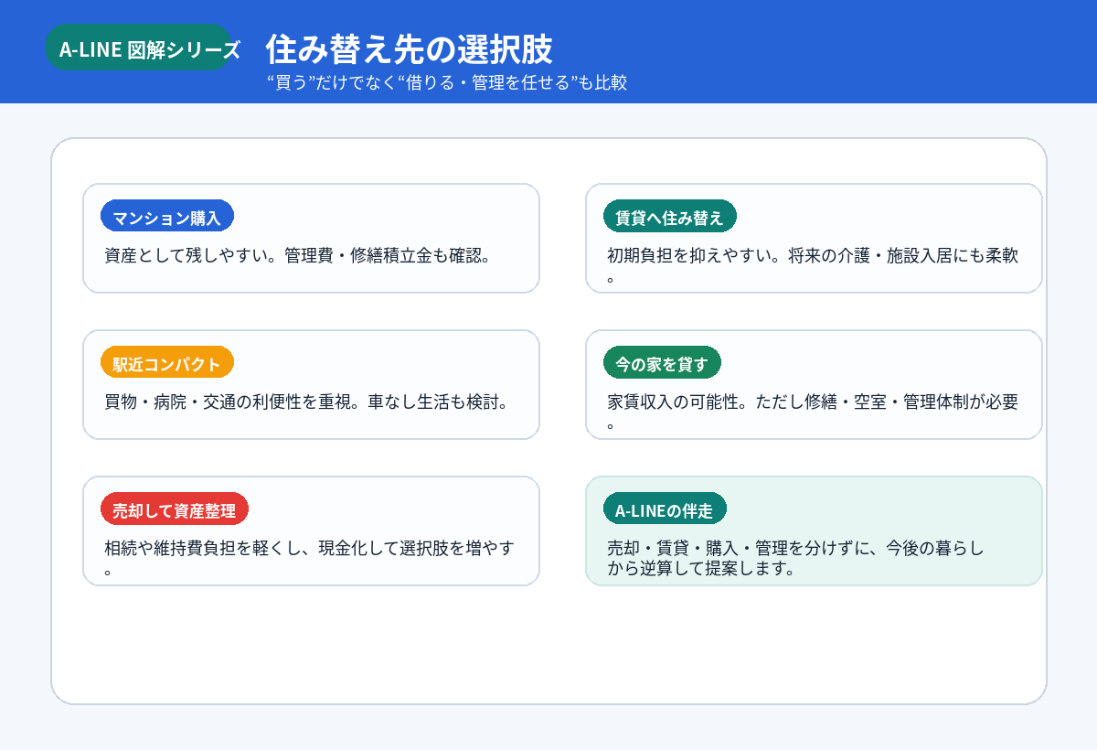 住み替え先の選択肢