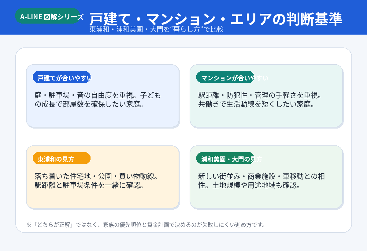 戸建てマンションエリアの判断基準