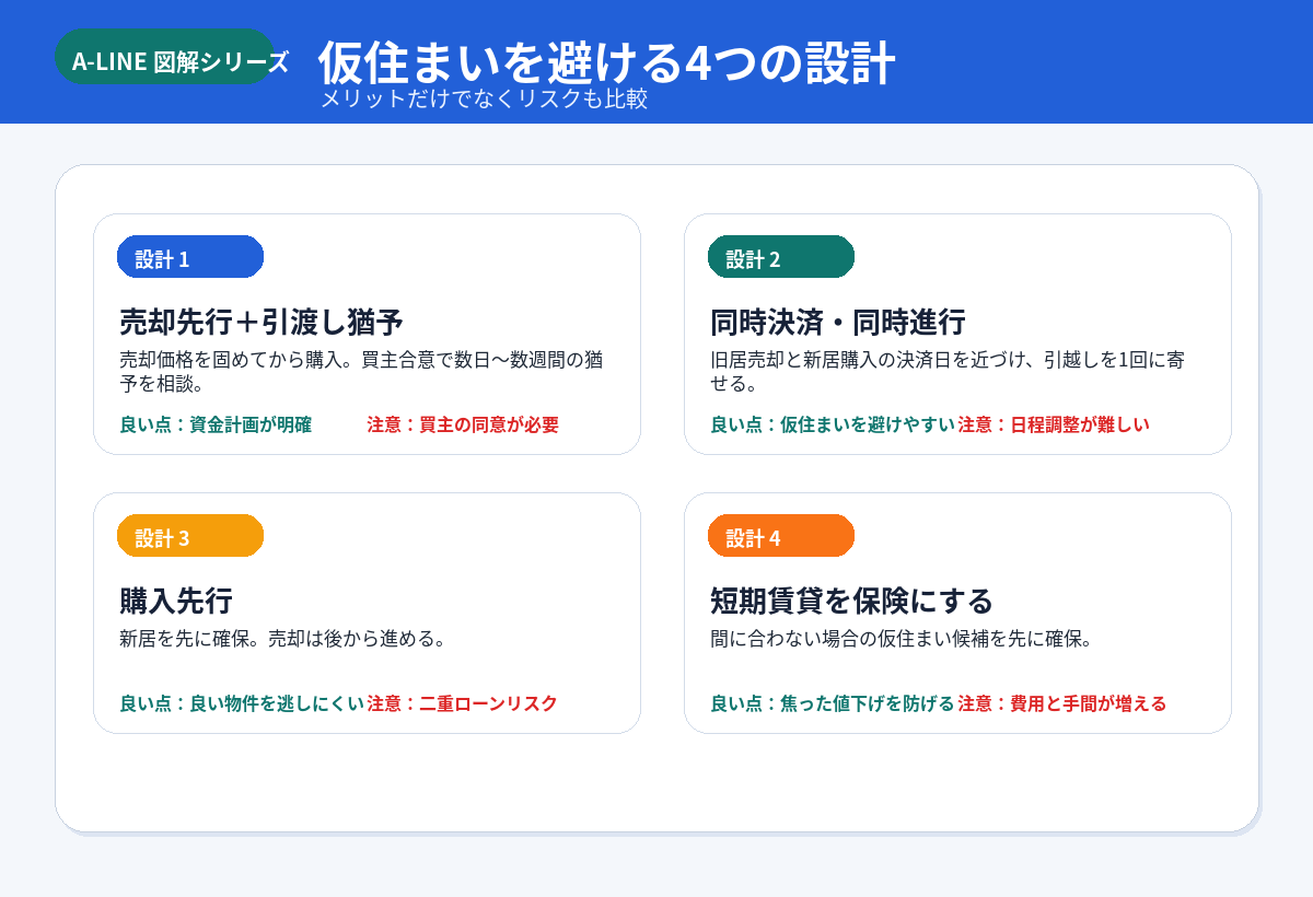 仮住まいを避ける4つの設計