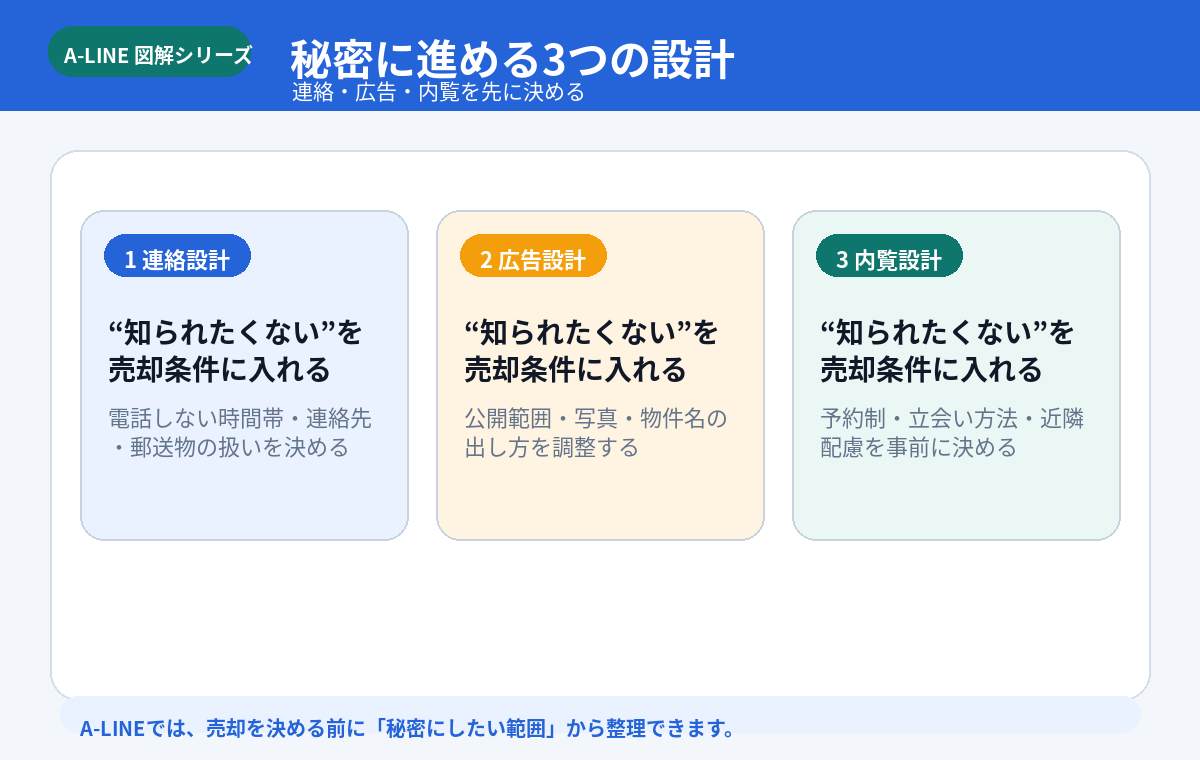 秘密に進める3つの設計