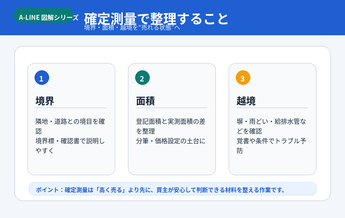 確定測量で整理できる3つのこと