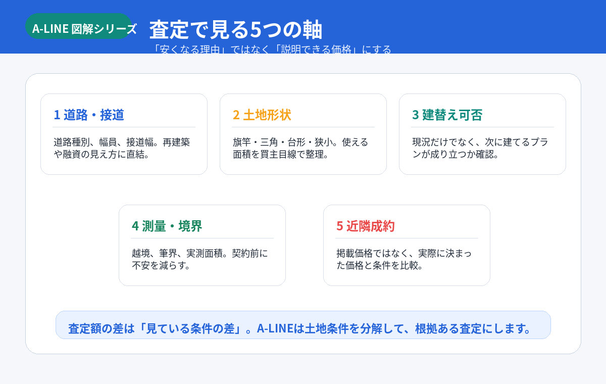 査定で見る5つの軸