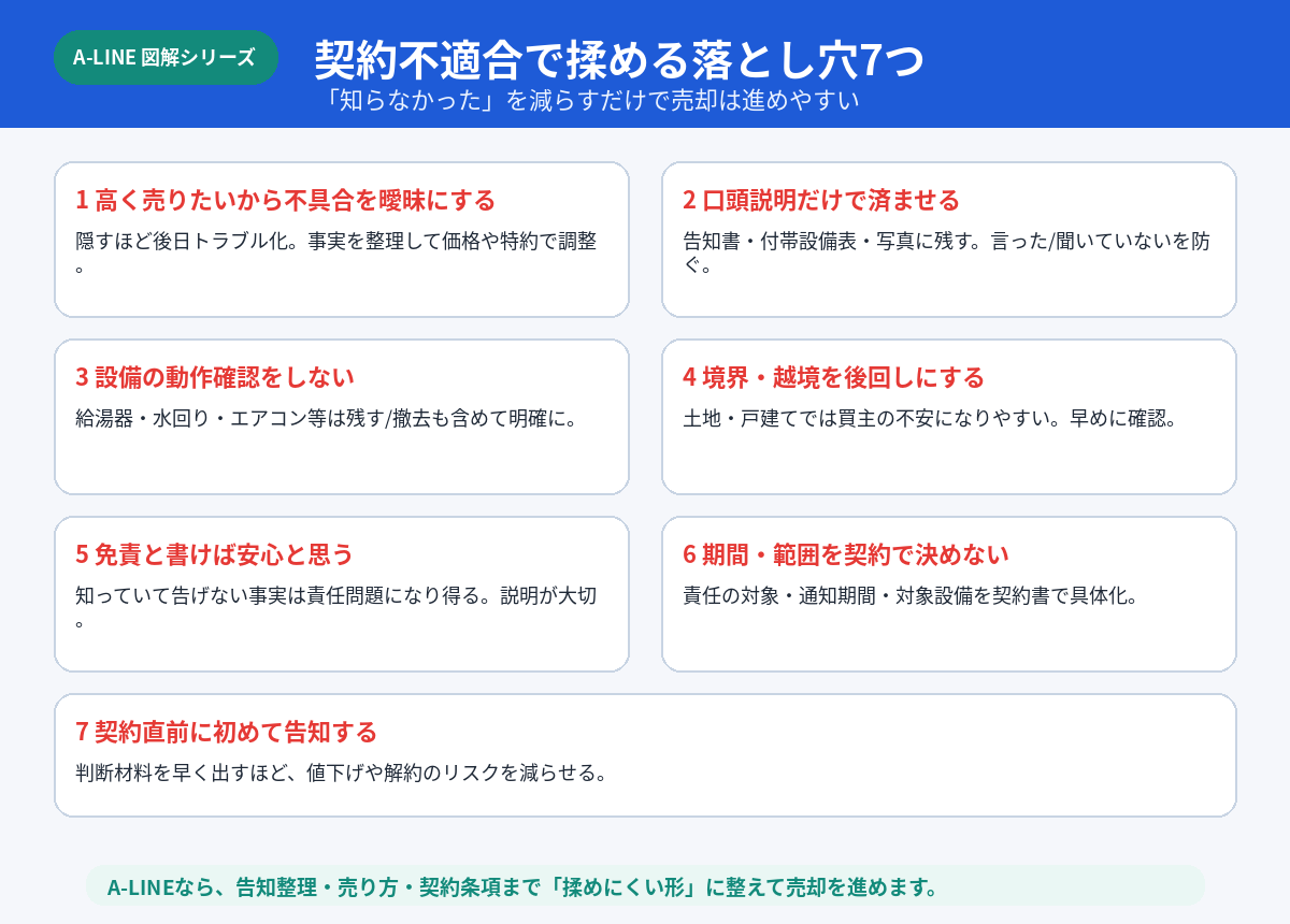 落とし穴7つ