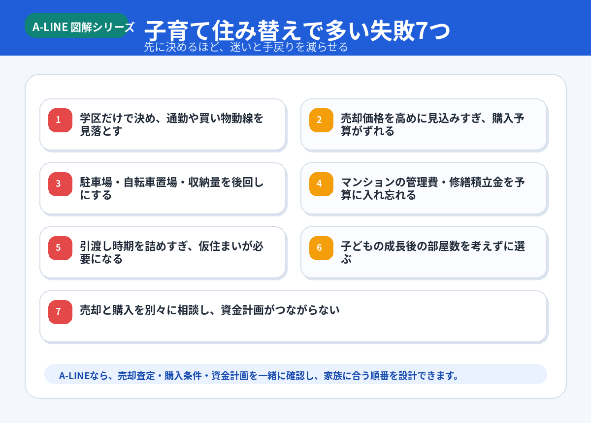 子育て住み替えで多い失敗7つ
