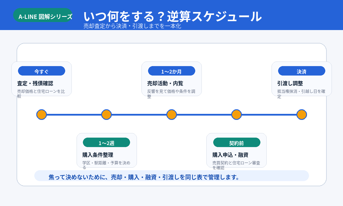 住み替えの逆算スケジュール